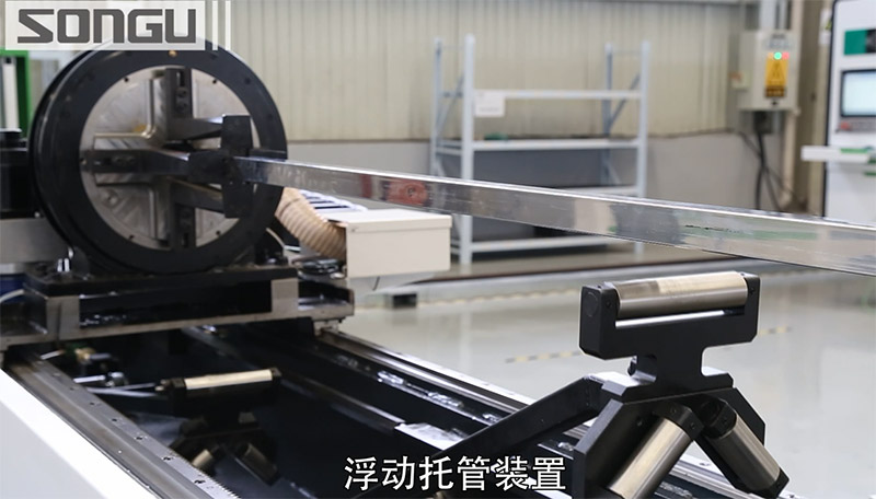 光纖方管激光切割機浮動托管裝置