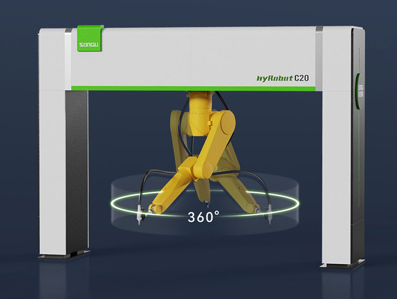 三維機(jī)器人激光切割機(jī),三維激光切割機(jī),3D激光切割機(jī),360度回轉(zhuǎn)半徑高效切割